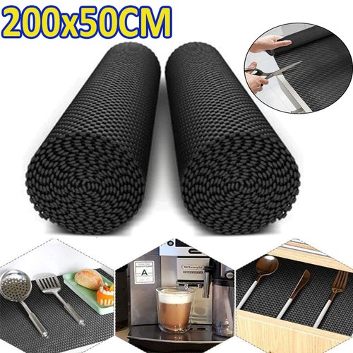 Black anti slip mat - black, roll