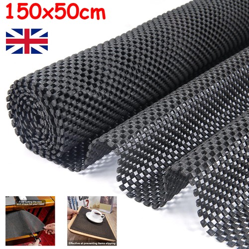 Black anti slip mat - black,